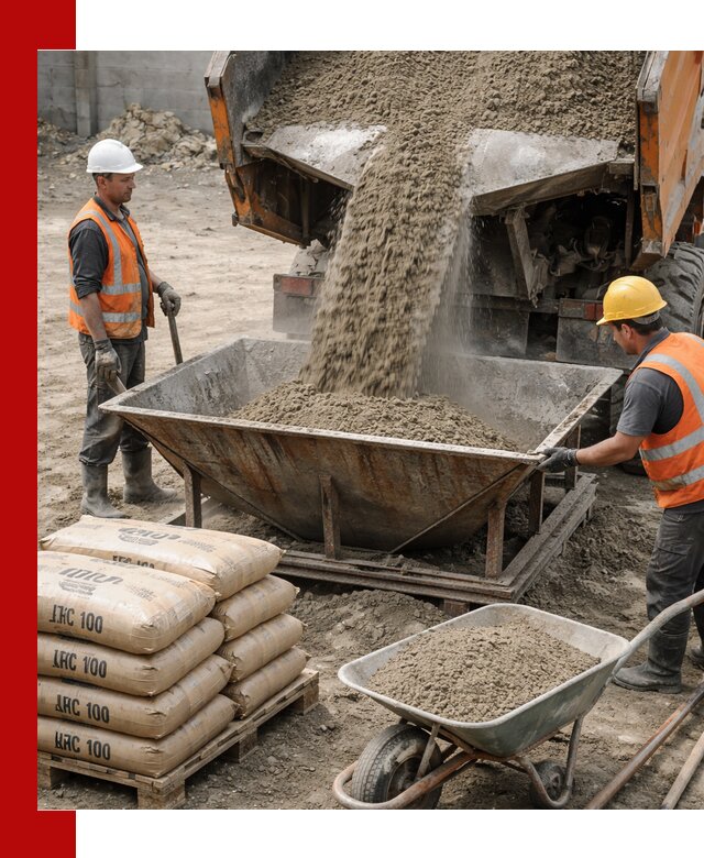 Доставка цементно-песчаной смеси М100 в Сосновоборске