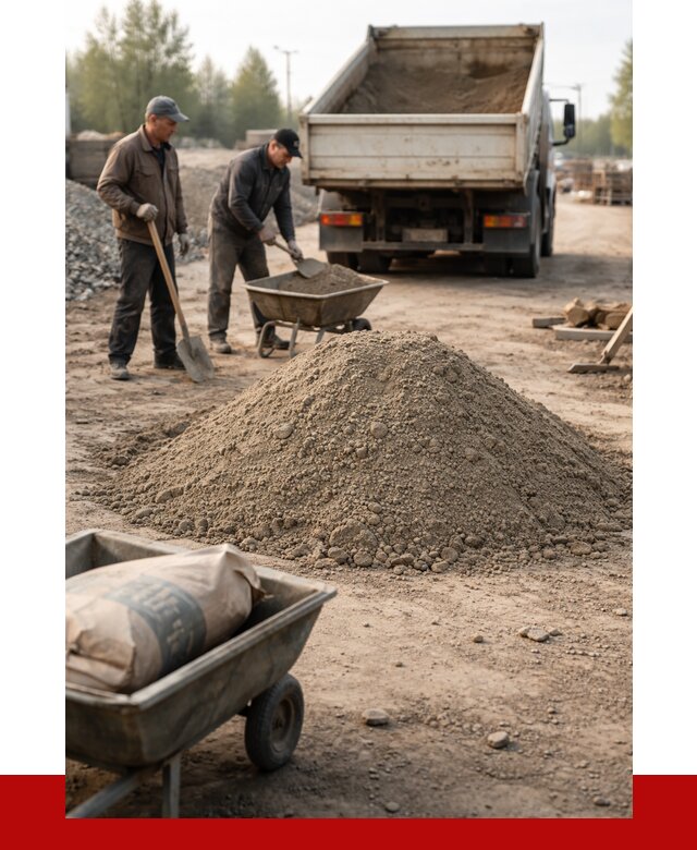 Цементно-песчаная смесь М150 в Сосновоборске от 4862 р. | ПРОНЕРУДСсб