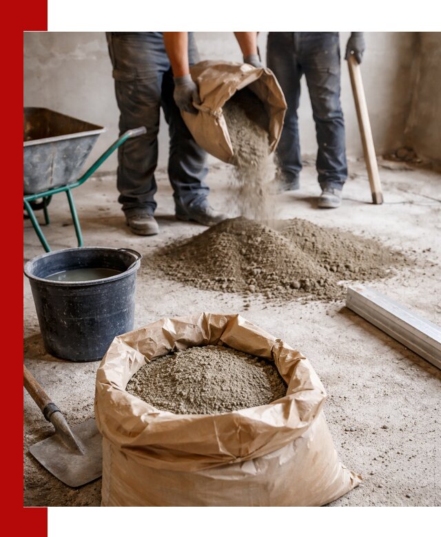 Доставка сухой смеси для стяжки в Сосновоборске