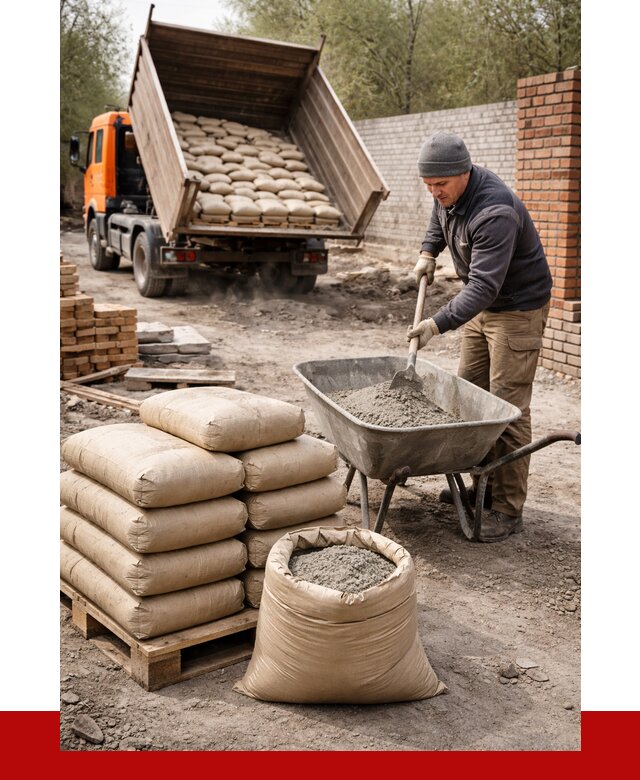 Купить сухую смесь для кладки в Сосновоборске от 1241 р. | ПРОНЕРУДСсб