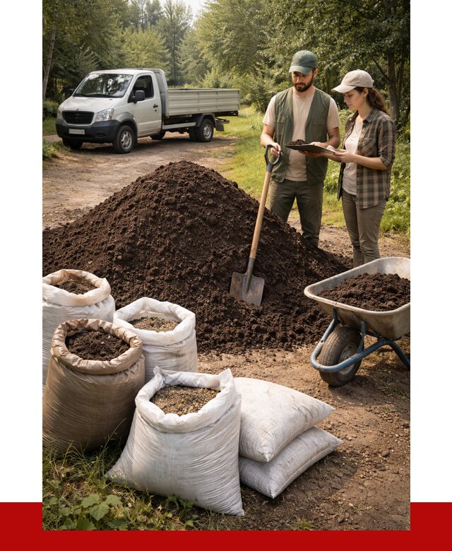 Купить грунт с доставкой в Сосновоборске от 4655 р. за м3 | ПРОНЕРУДСсб