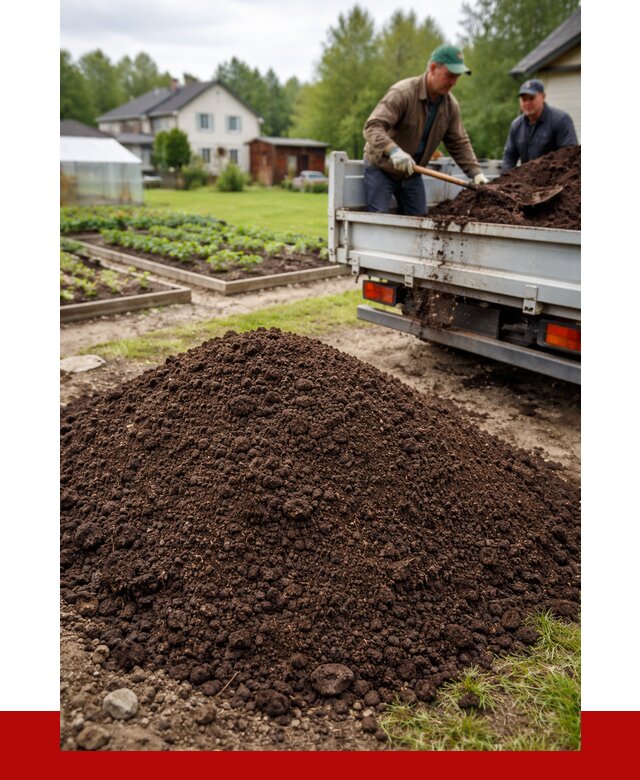 Плодородный грунт в Сосновоборске с доставкой от 4345 р. | ПРОНЕРУДСсб