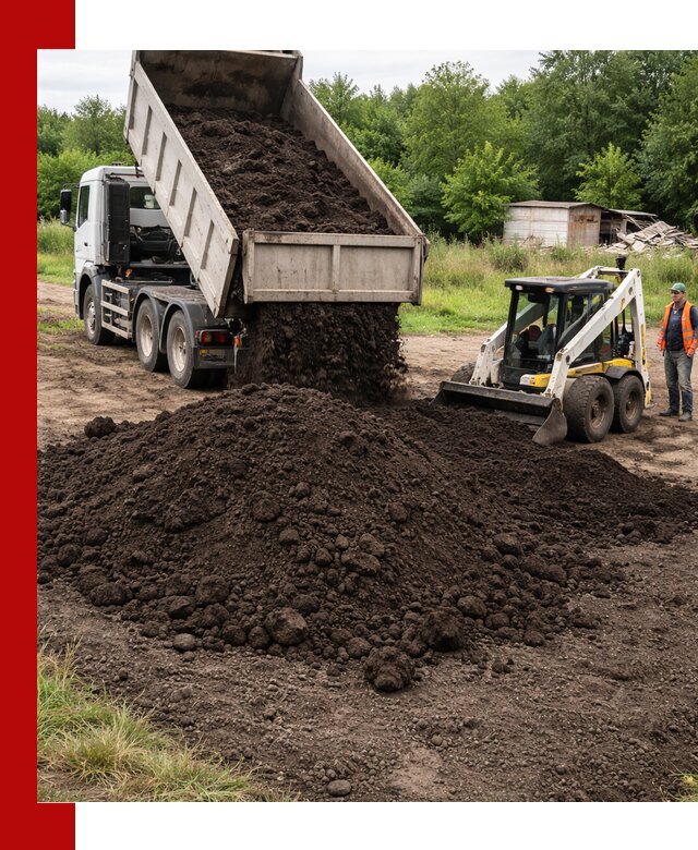 Поставка плодородной земли с доставкой самосвалом в Сосновоборске