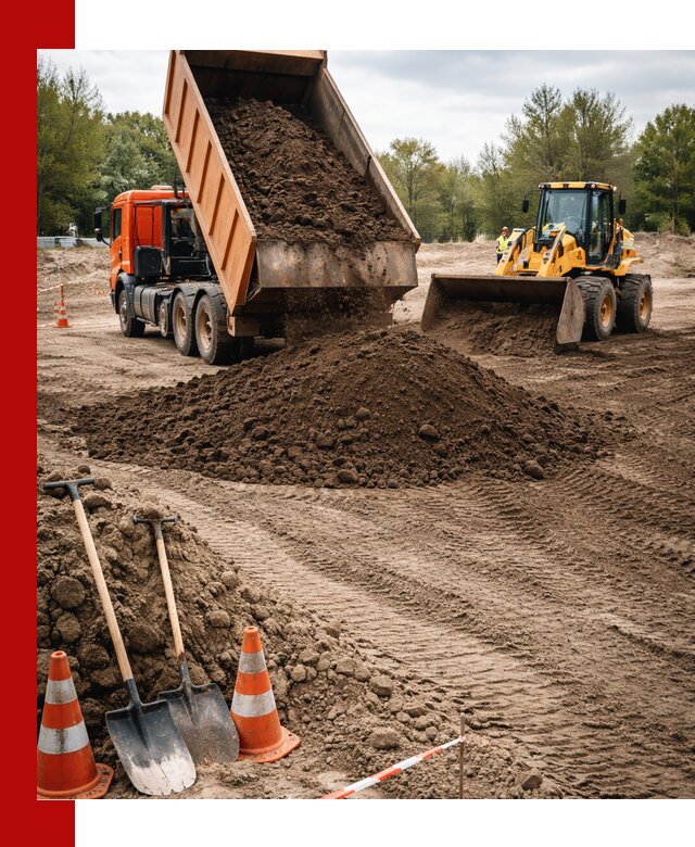 Поставка и доставка планировочного грунта в Сосновоборске