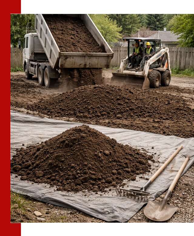 Грунт для отсыпки участка с доставкой в Сосновоборске