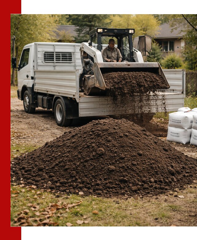Доставка садовой земли в больших объёмах в Сосновоборске