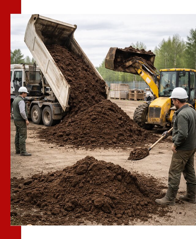 Доставка торфа оптом и в мешках в Сосновоборске