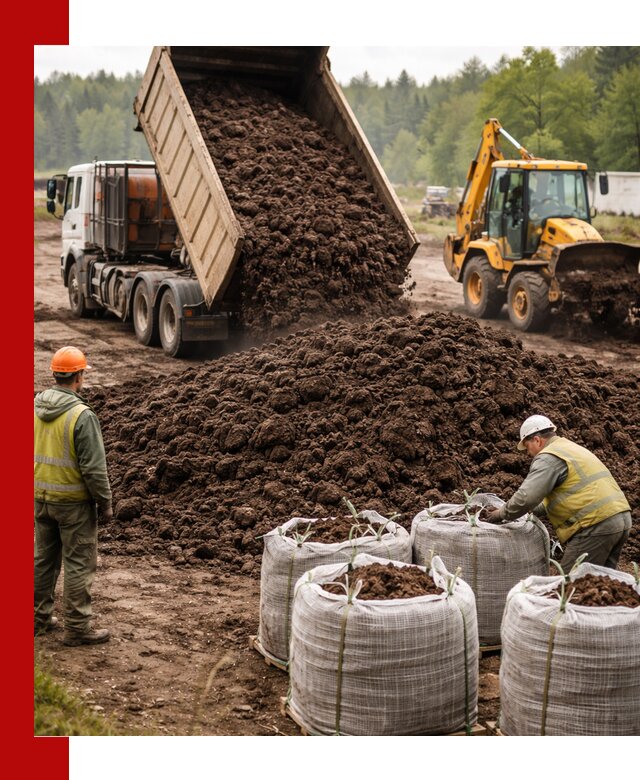 Доставка нейтрального торфа в Сосновоборске оптом и в розницу
