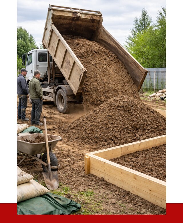 Торфо песчаная смесь в Сосновоборске с доставкой от 1914 р. | ПРОНЕРУДСсб