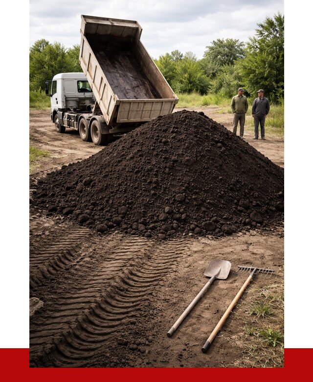 Купить чернозем навалом в Сосновоборске от 1241 р. за куб | ПРОНЕРУДСсб