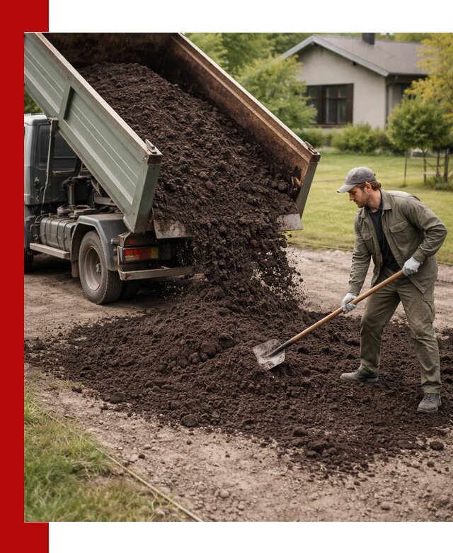 Чернозем для газона с доставкой в Сосновоборске быстро и качественно