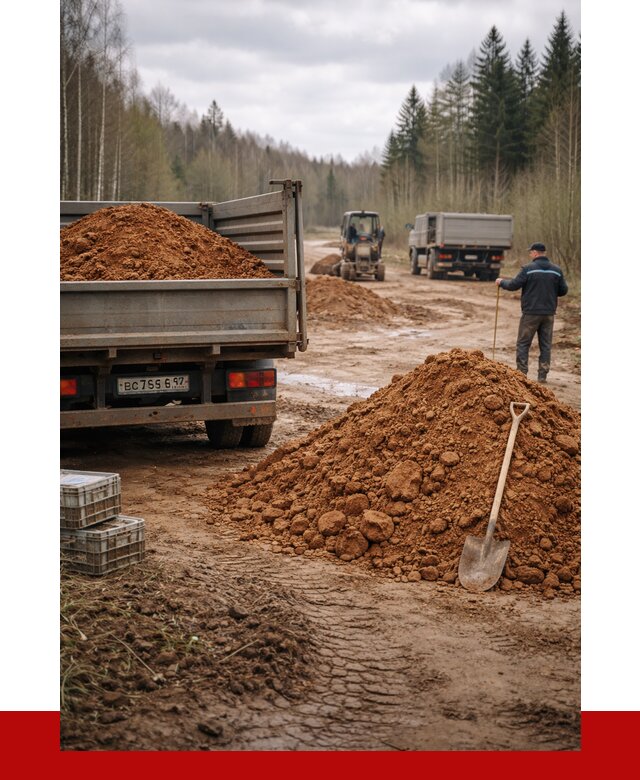 Глина и суглинки в Сосновоборске от 4655 р. за куб | ПРОНЕРУДСсб