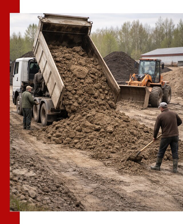 Доставка глин и суглинков в Сосновоборске оптом и вкрай