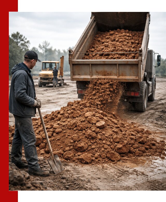 Глина для засыпки в Сосновоборске с доставкой самосвалами
