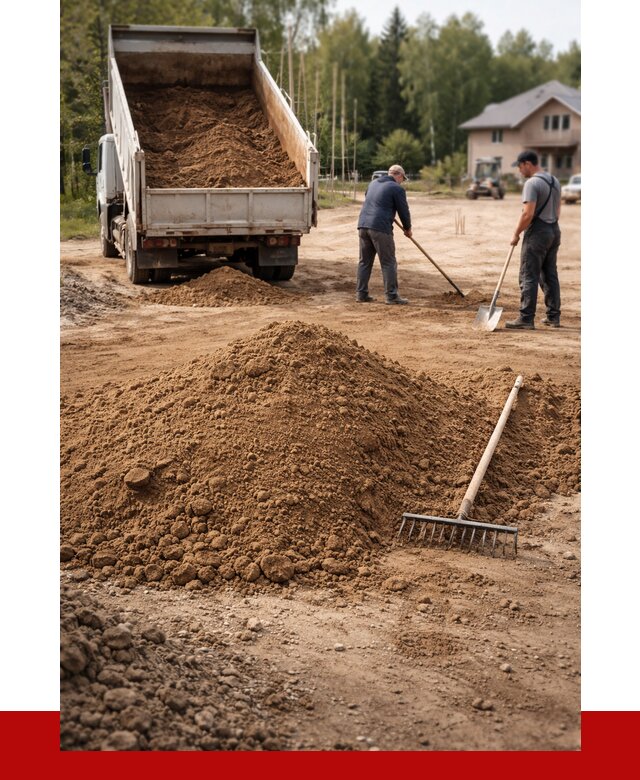 Суглинок для планировки в Сосновоборске с доставкой от 4345 р. | ПРОНЕРУДСсб
