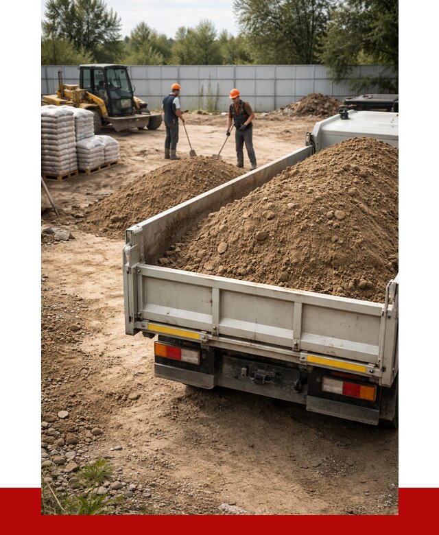 Супесь с доставкой в Сосновоборске от 2535 р. за куб | ПРОНЕРУДСсб