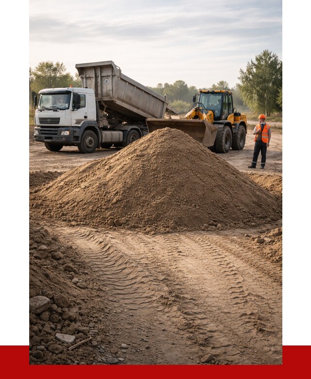 Купить песчаный грунт с доставкой в Сосновоборске от 4345 р. | ПРОНЕРУДСсб