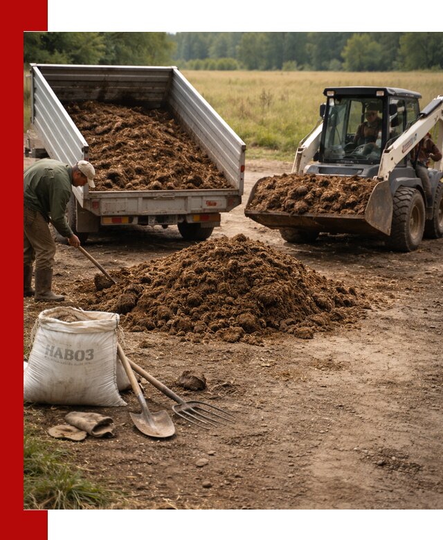 Доставка конского навоза в Сосновоборске с разгрузкой и доставкой на объект