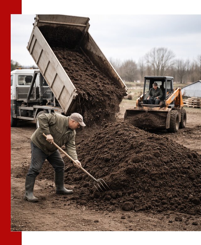 Доставка и продажа перегноя в Сосновоборске быстро и дешево