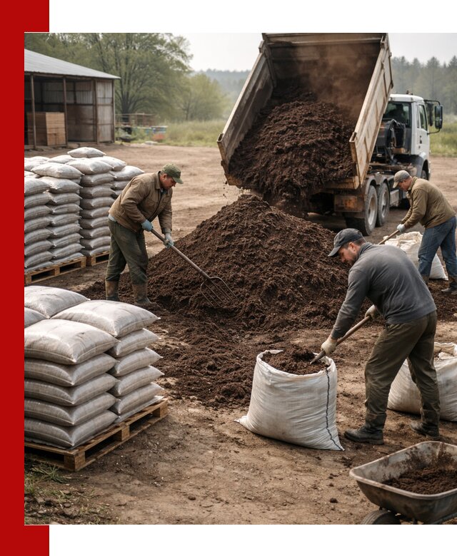 Доставка компоста оптом и в розницу в Сосновоборске