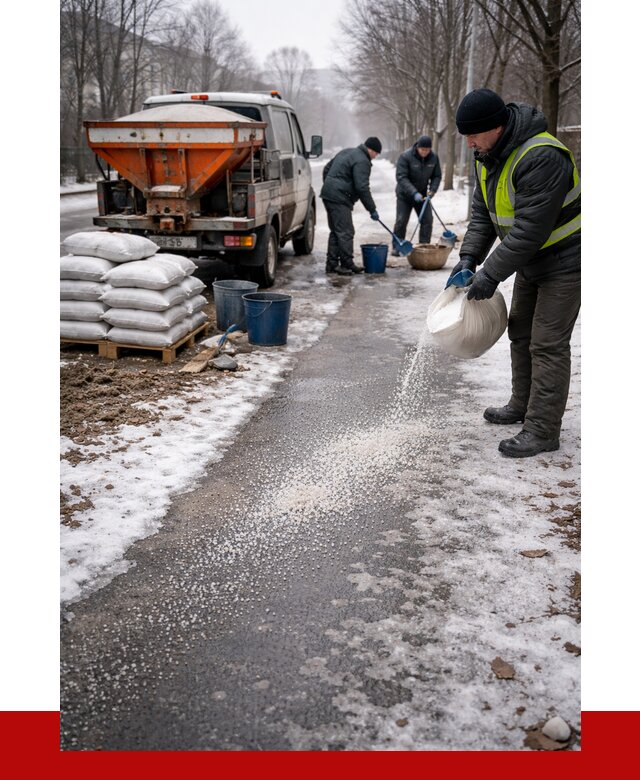 Реагент против гололеда в Сосновоборске с доставкой от 4655 р. | ПРОНЕРУДСсб