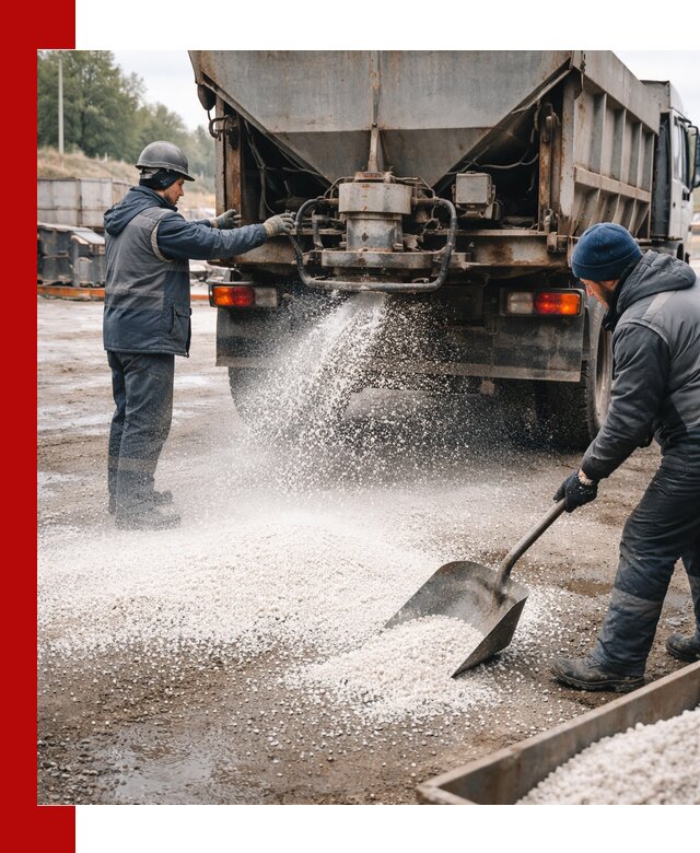 Доставка и продажа хлористого кальция в Сосновоборске