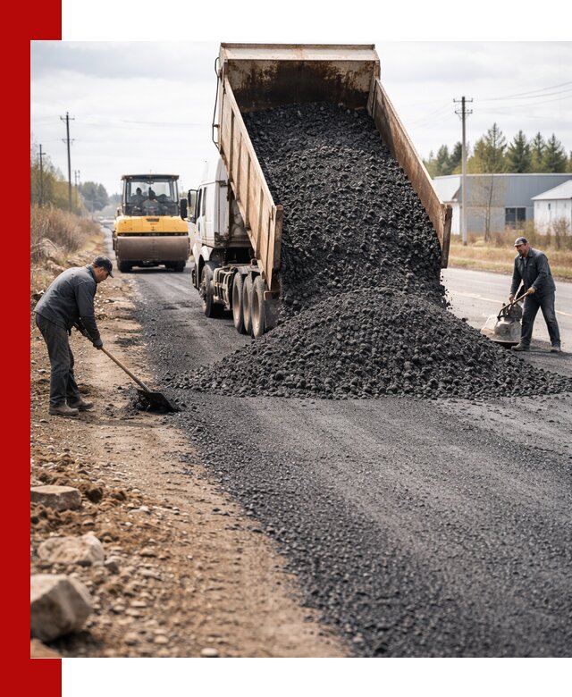 Асфальтовая крошка для дорог в Сосновоборске — поставка и доставка