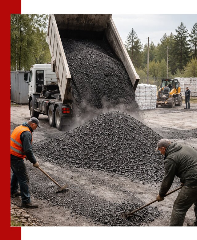 Доставка и продажа асфальтного гранулята в Сосновоборске