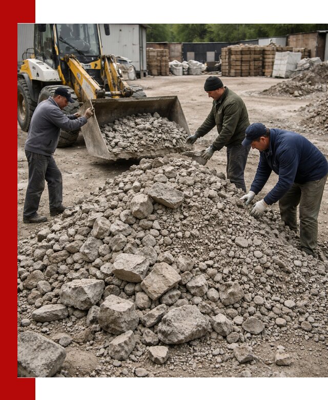 Демонтаж и вывоз бой бетона в Сосновоборске