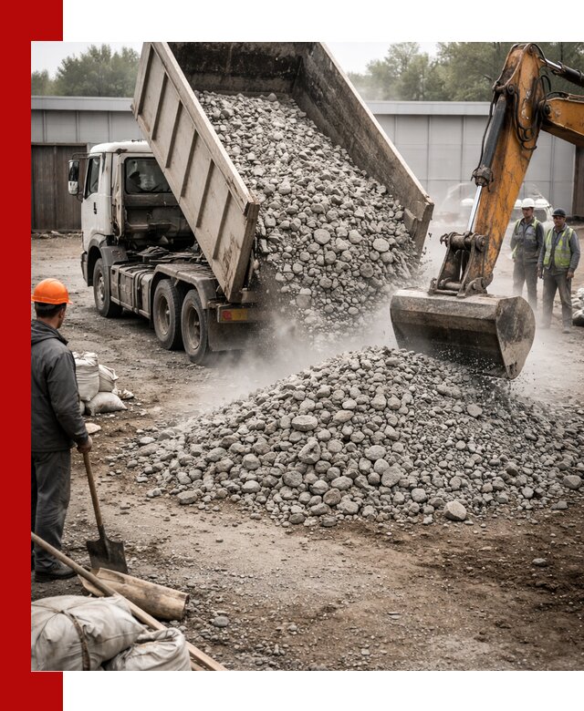 Доставка дробленого бетона в Сосновоборске оптом и в розницу