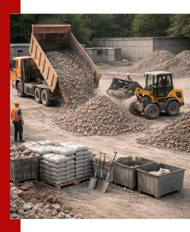 Вторичные материалы для отсыпки в Сосновоборске — поставка и доставка