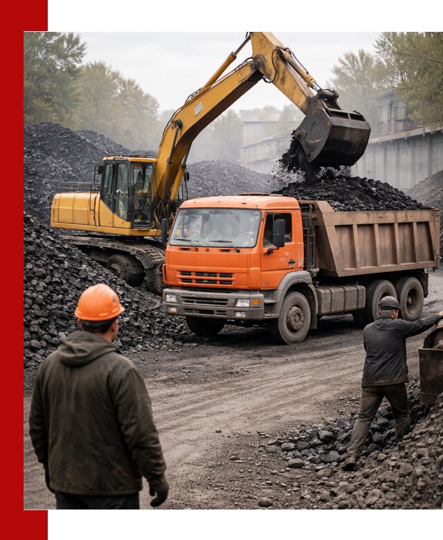 Доставка угля автотранспортом в Сосновоборске быстро и выгодно
