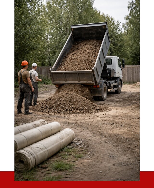 Доставка сыпучих материалов самосвалом в Сосновоборск от 4345 р. | ПРОНЕРУДСсб