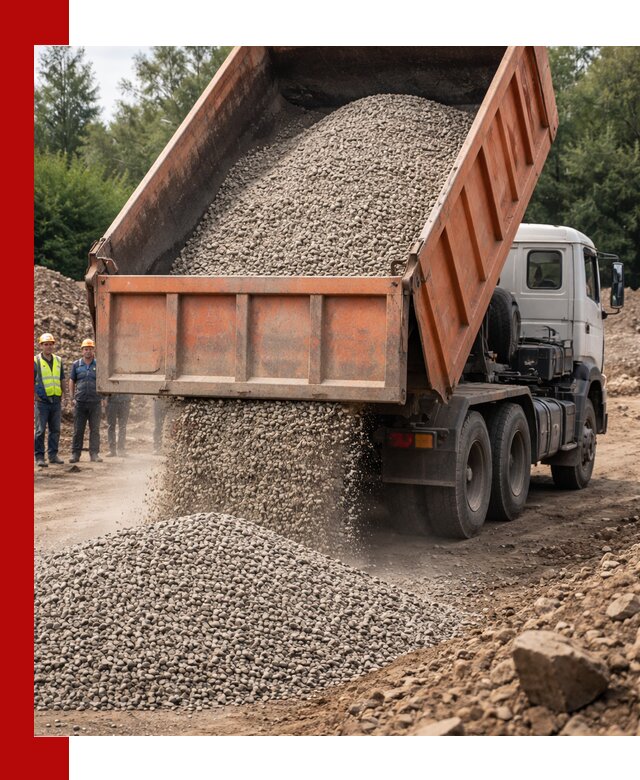 Доставка сыпучих материалов самосвалом в Сосновоборске быстро и надежно