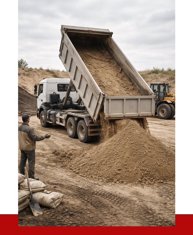 Доставка самосвалом 20 кубов в Сосновоборске от 7759 р. | ПРОНЕРУДСсб