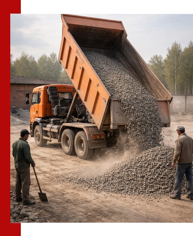 Доставка самосвалом 20 м3 в Сосновоборске быстро и надежно