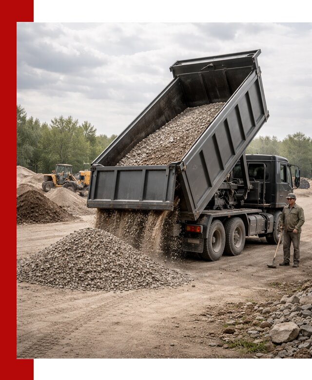 Доставка самосвалом 30 м3 по выгодным ценам в Сосновоборске