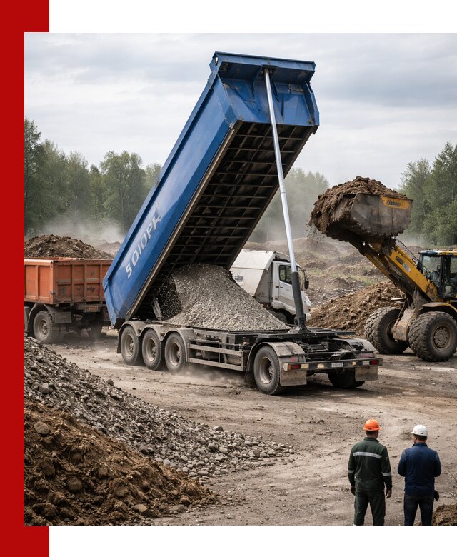 Аренда тонар 40 тонн в Сосновоборске с доставкой материалов