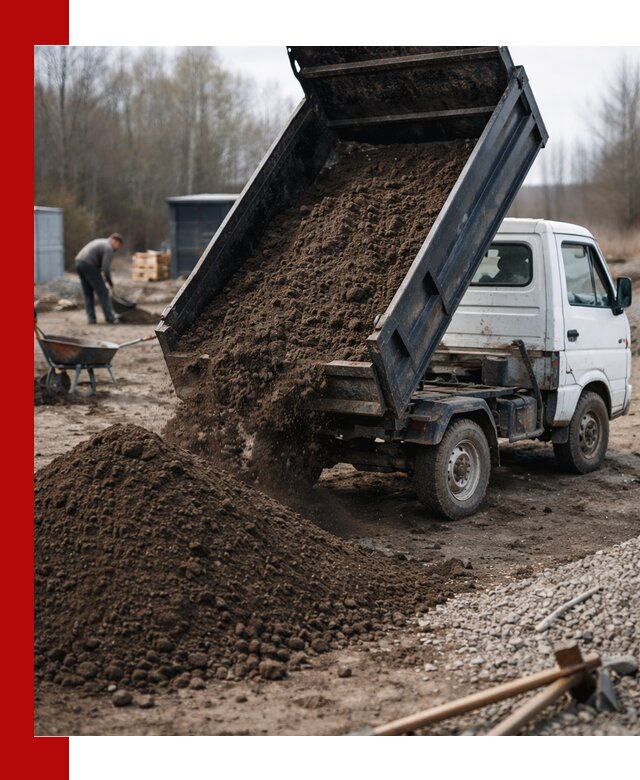 Аренда минисамосвала в Сосновоборске для доставки сыпучих материалов