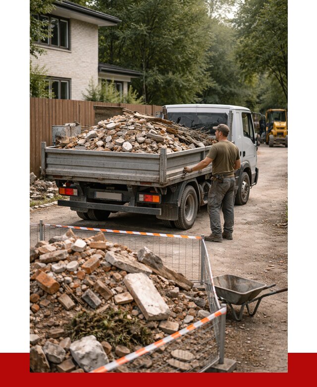 Вывоз строительного мусора с погрузкой в Сосновоборске от 7759 р | ПРОНЕРУДСсб