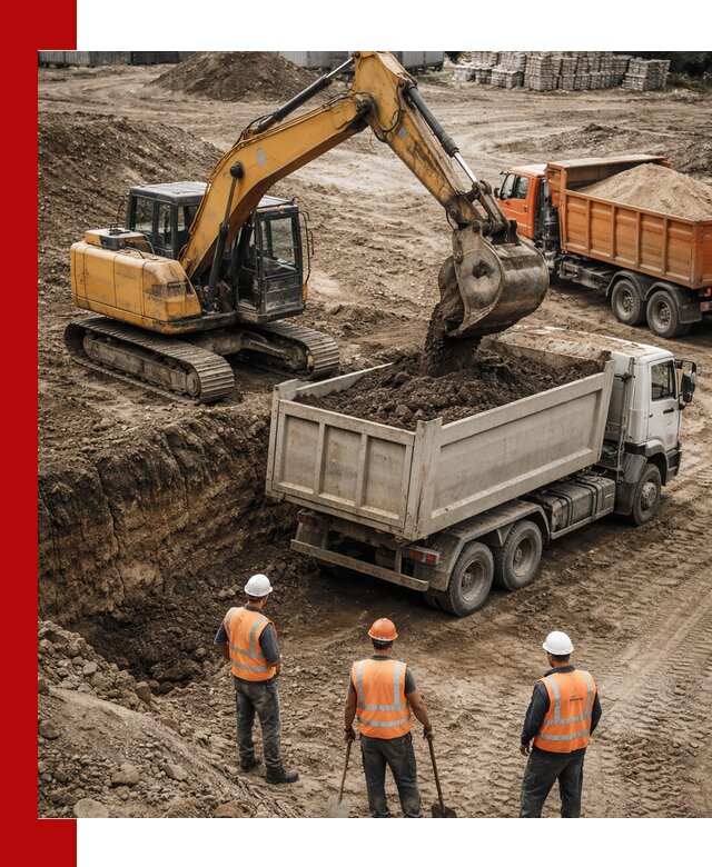 Разработка грунта для строительства и благоустройства в Сосновоборске