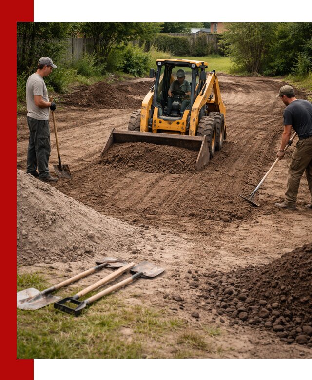 Планировка участка грунтом с вывозом и доставкой в Сосновоборске
