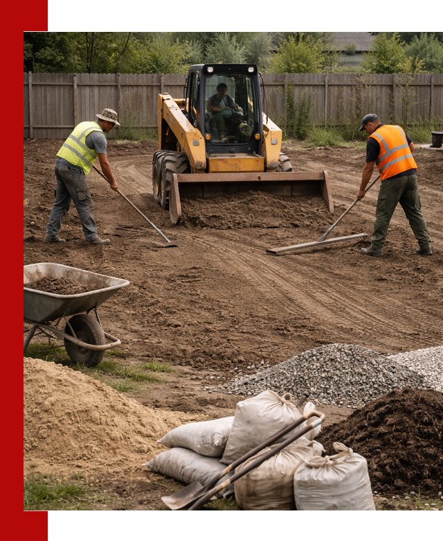 Выравнивание участка под строительство и благоустройство в Сосновоборске